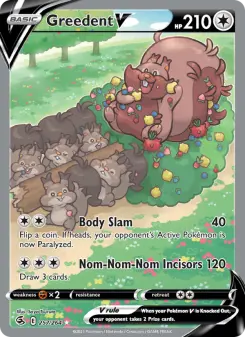 Pokémon-Karte Greedent V 257/264