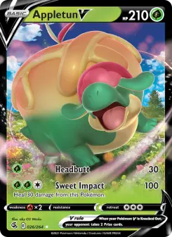 Pokémon-Karte Appletun V 026/264