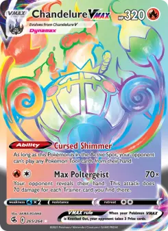 Pokémon-Karte Chandelure VMAX 265/264