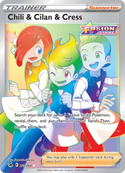 Pokémon-Karte Chili & Cilan & Cress 273/264