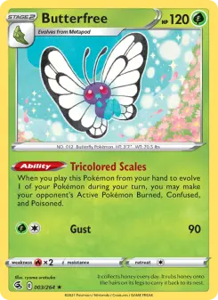 Pokémon-Karte Butterfree 003/264