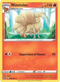 Pokémon-Karte Ninetales 030/264
