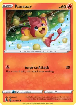 Pokémon-Karte Pansear 037/264