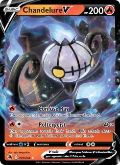 Pokémon-Karte Chandelure V 039/264