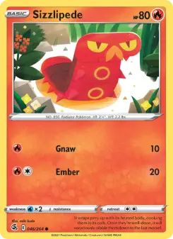 Pokémon-Karte Sizzlipede 046/264