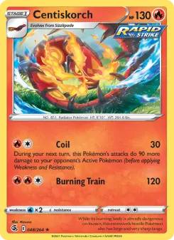 Pokémon-Karte Centiskorch 048/264