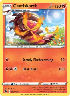 Pokémon-Karte Centiskorch 049/264
