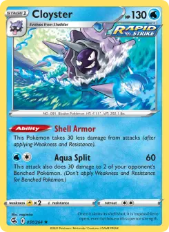 Pokémon-Karte Cloyster 051/264