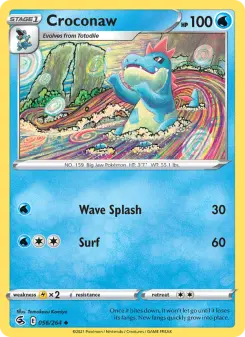 Pokémon-Karte Croconaw 056/264