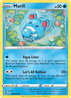 Pokémon-Karte Marill 058/264
