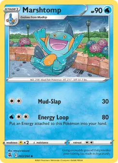 Pokémon-Karte Marshtomp 063/264