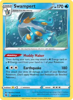Pokémon-Karte Swampert 064/264