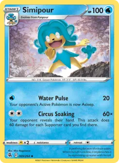 Pokémon-Karte Simipour 069/264
