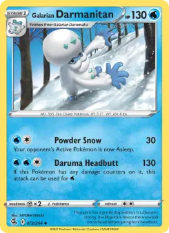 Pokémon-Karte Galarian Darmanitan 072/264