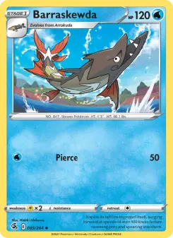 Pokémon-Karte Barraskewda 083/264