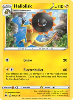 Pokémon-Karte Heliolisk 099/264