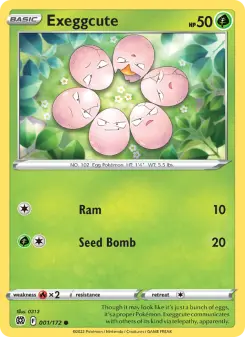 Pokémon-Karte Exeggcute 001/172