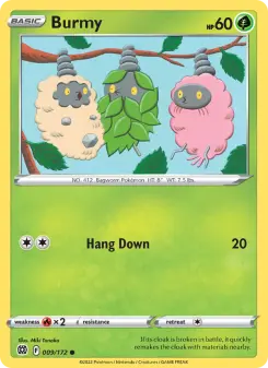 Pokémon-Karte Burmy 009/172