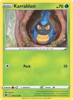 Pokémon-Karte Karrablast 015/172
