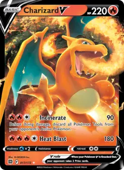 Pokémon-Karte Charizard V 017/172
