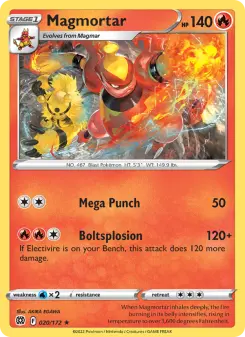 Pokémon-Karte Magmortar 020/172