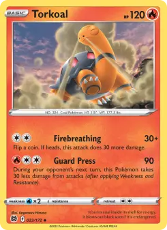 Pokémon-Karte Torkoal 023/172