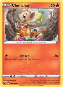 Pokémon-Karte Chimchar 024/172