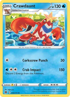 Pokémon-Karte Crawdaunt 033/172