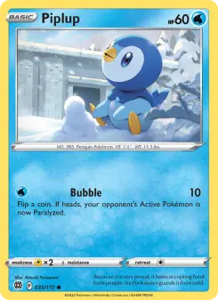 Pokémon-Karte Piplup 035/172