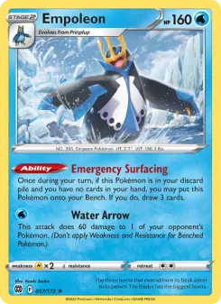 Pokémon-Karte Empoleon 037/172