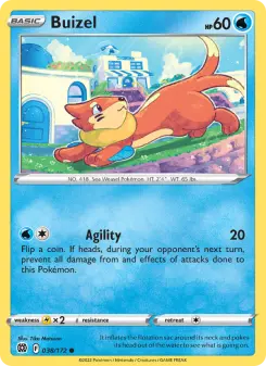 Pokémon-Karte Buizel 038/172