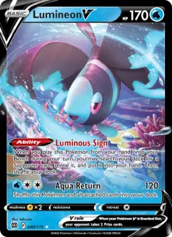 Pokémon-Karte Lumineon V 040/172