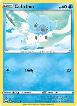 Pokémon-Karte Cubchoo 042/172