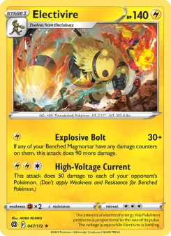 Pokémon-Karte Electivire 047/172