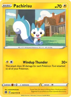 Pokémon-Karte Pachirisu 052/172