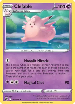 Pokémon-Karte Clefable 054/172