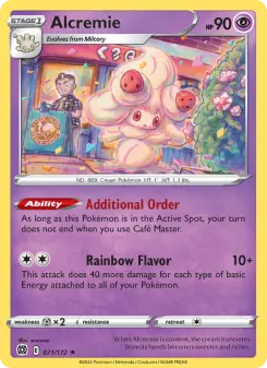 Pokémon-Karte Alcremie 071/172