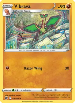 Pokémon-Karte Vibrava 075/172