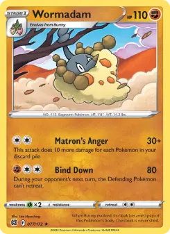Pokémon-Karte Wormadam 077/172