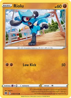 Pokémon-Karte Riolu 078/172