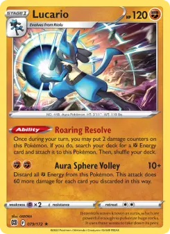 Pokémon-Karte Lucario 079/172