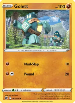 Pokémon-Karte Golett 082/172