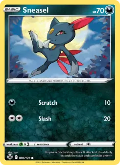 Pokémon-Karte Sneasel 086/172