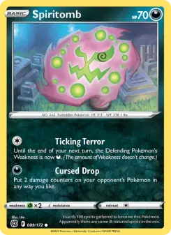 Pokémon-Karte Spiritomb 089/172