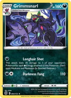 Pokémon-Karte Grimmsnarl 094/172