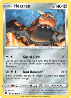 Pokémon-Karte Heatran 100/172