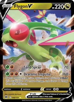 Pokémon-Karte Flygon V 106/172