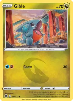Pokémon-Karte Gible 107/172