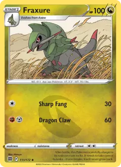 Pokémon-Karte Fraxure 111/172