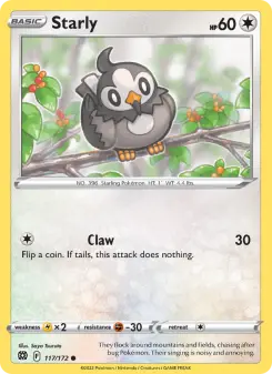 Pokémon-Karte Starly 117/172